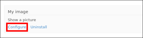configure